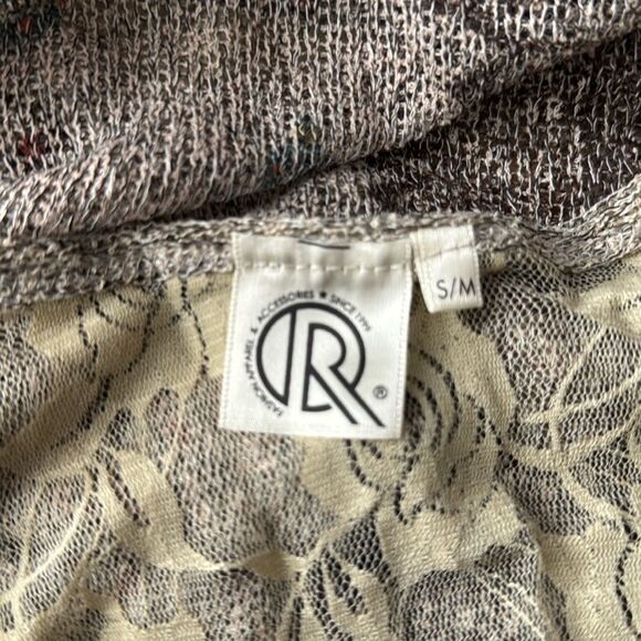 Very Moda Long Duster Cream Lace Embellished S/M Medium - Picture 4 of 6